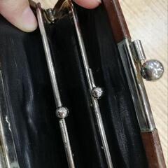 値下げ　草木染め　がま口財布小銭入れの画像