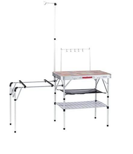 ★値下げ★Coleman キッチンテーブル（ナチュラルモザイク）