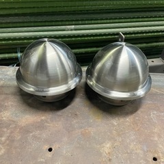 未使用　排気ダクト　パイプフード　吸気　ステンレス　2つセットの画像