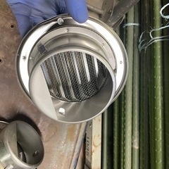 未使用　排気ダクト　パイプフード　吸気　ステンレス　2つセットの画像