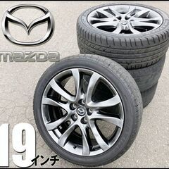 極美品■マツダ 純正 アルミ / クローム 19×7 1/2J ...