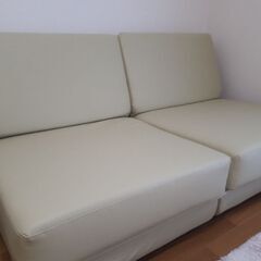 【取引キャンセルあった為受付再開】お値段以上のダブルソファーベッ...