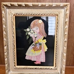 絵画　絵　刺繍絵