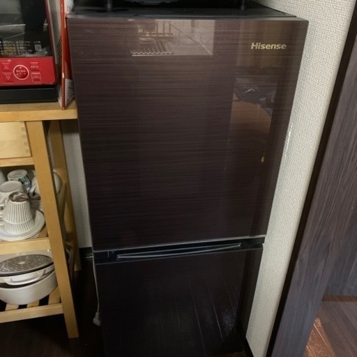 冷蔵庫　お洒落　ブラウン