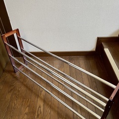 【美品】シューズラック・3段　☆伸縮タイプ☆の画像