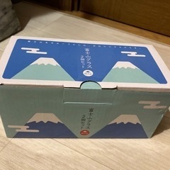 富士山 コップ ガラス 未使用の画像