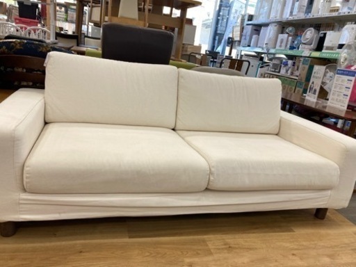 取りに来れる方限定！【無印良品】おしゃれな3人掛けソファです！！