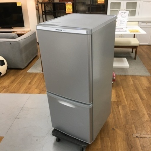 S207 パナソニック Panasonic NR-B147W-S [冷蔵庫(138L 右開き) 2ドア シルバー]⭐動作確認済 ⭐クリーニング済