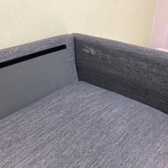 【受付終了】ニトリ　3人用布張りソファ(CA10 DR-GY)