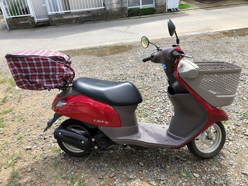 中古　スズキ レッツ 赤 2015年モデル