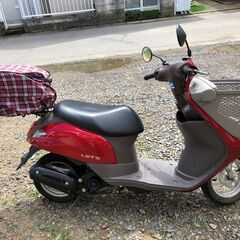 中古　スズキ レッツ 赤 2015年モデル