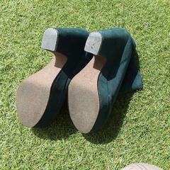 リボンが可愛いショートブーツ　Ｌサイズの画像