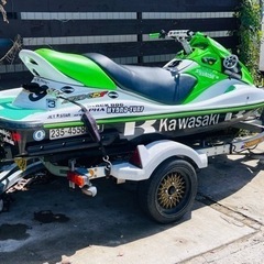 KAWASAKI  STX15F トレーラーセット。書類有!直ぐ乗れます。の画像
