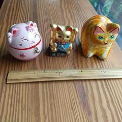 猫の置物、どれでも200円😸🐈️🐱