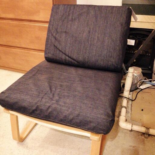 無印良品　デニムソファー　一人掛け　リビングでもダイニングでもシリーズ　人気　北欧デザイン