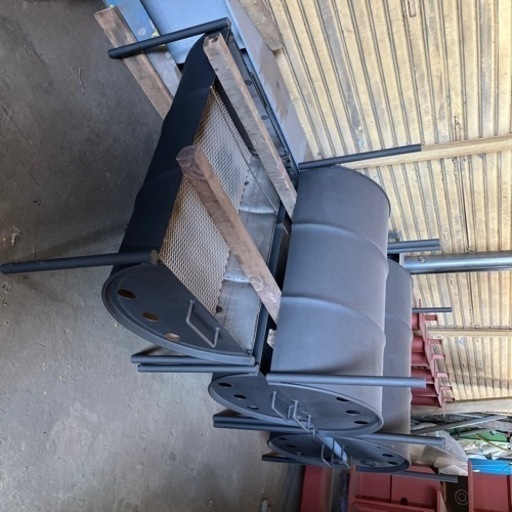 現場引取り限定。ドラム缶BBQコンロ¥2万円
