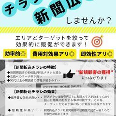 新聞チラシ折込み　6.6円/1枚
