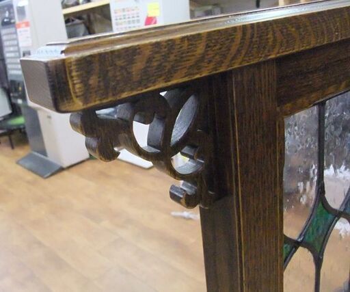 ステンドグラス 衝立 パーテーション 幅117cm アンティーク調 ヴィンテージ風 間仕切り 1枚 家具 札幌市 厚別区