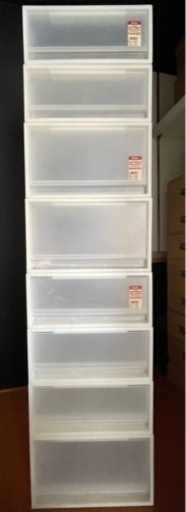 無印良品　衣装ケース•引出式　大小合計8ケース