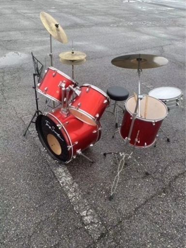 「値下げ」、ドラムセット。8000