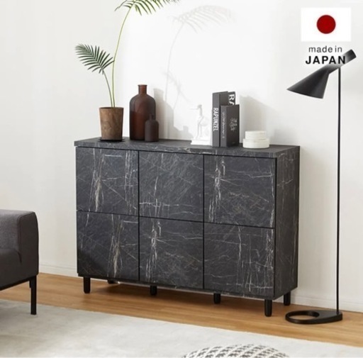 LOWYA 大理石調キャビネット