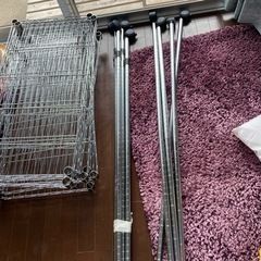 【再値下げ】メタルラック　スチールラック　棚　1セット3200円の画像