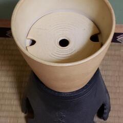 【引取限定差し上げます】花器（鉄と陶器製）の画像