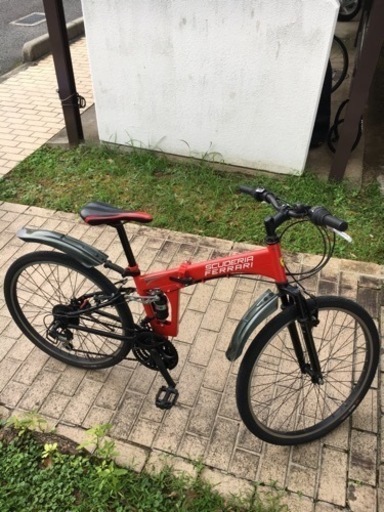 値下げしました！　マウンテンバイク　26インチ　折り畳み　フェラーリ　レア　初期モデル