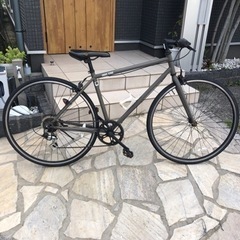 クロスバイク カーキ 通学 通勤 自転車