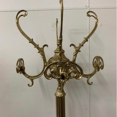 希少 アンティーク調 ポールハンガー ハンガーラック 回転式 ゴールド