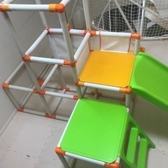 幼児ジャングルジム　ブランコ付きの画像