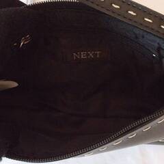 NEXT ネクスト ミニハンドバッグ 黒 ブラック レディース 中古品の画像