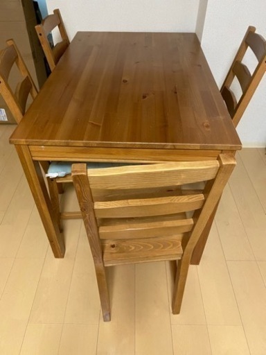 ダイニングテーブル、椅子セット(ikea)
