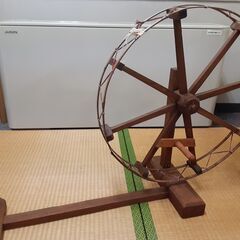 古民具　糸車　紡げます　9月中に引き取りの方限定で値下げしました...