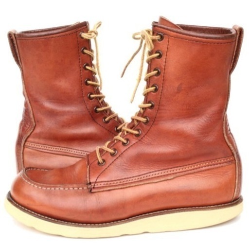 (07019)裏半円犬タグ90年製刻印 REDWING877レッドウィング9EE約27cm EEワイズ (アイリッシュセッター オロラ