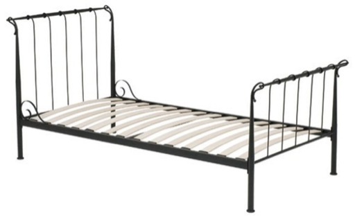 【美品】シングルベッド すのこベッド ブラック