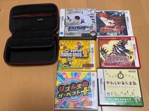 取引中3DS 2個セット！！　ソフト6個付