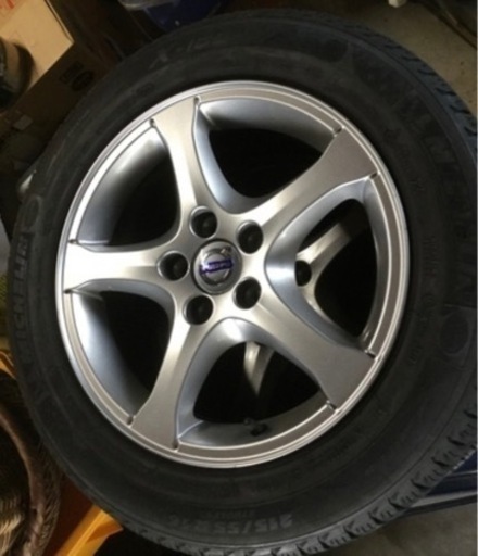 ボルボ　純正ホイール　スタッドレス付き　4本セット