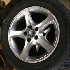 ボルボ　純正ホイール　スタッドレス付き　4本セット