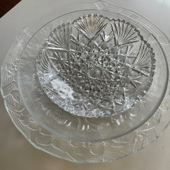 大皿　葡萄柄/ソーメン等3枚セットの画像