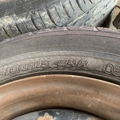 値下げ‼️500円！フィットシャトル取り外し純正鉄チン15インチの画像