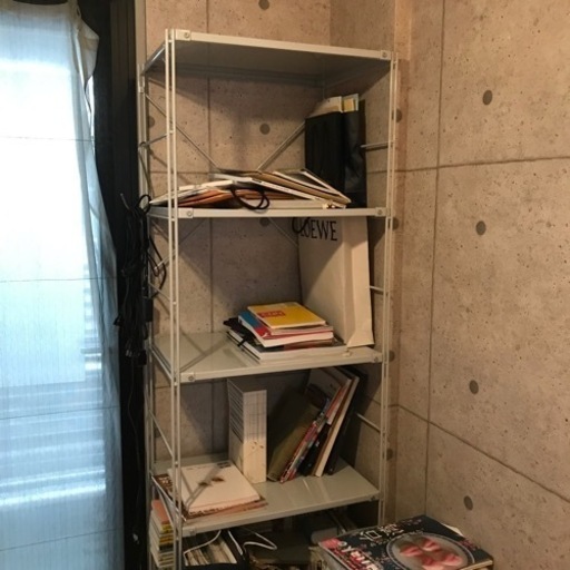 無印良品　アルミシェルフ　4段　棚