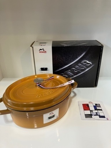 11/20値下げ致しました！⭐未使用🎵⭐STAUB ストウブ ピコ ココット オーバル 27cm 鍋 両手鍋 ホーロー staub