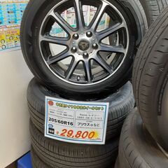 プリウスαに！ 205/60R16 ホイールセット タイヤもバリ...