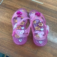 18センチ　女の子のサンダル　靴の画像