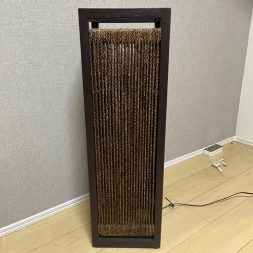 フロアライト 照明 スタンド ラタン製 籐 高さ約80cm アジアン バリ雑貨 間接照明 おしゃれ ランプ