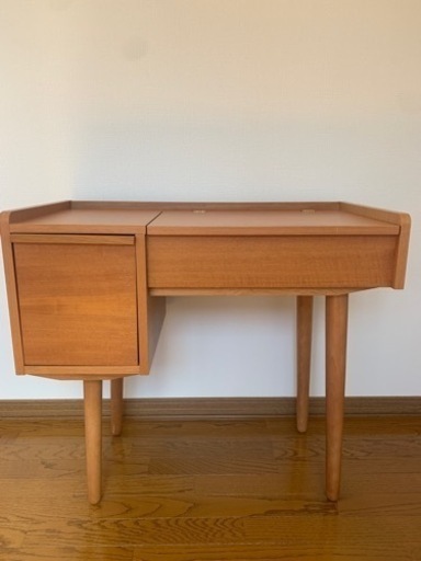 廃版 unico/ウニコ アルベロ ALBERO ドレッサー チーク材 北欧スタイル ミラー デスク   中古家具