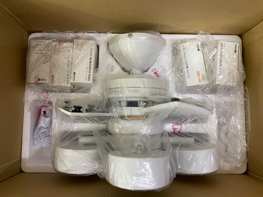 【店頭引き取り限定】DAIKO 大光電機 LEDライト付きシーリングファン CSF-580W 角度調整可能