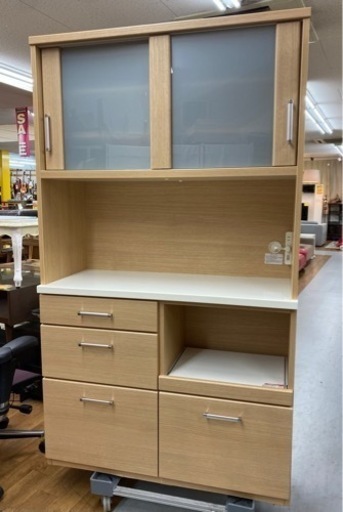 R405 NITORI RIPE105KB-NA キッチンボード、食器棚、幅105cm 美品