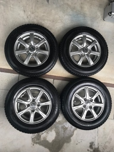 美品 MiLLOUS RE タイヤホイール4本SET 155/80R13